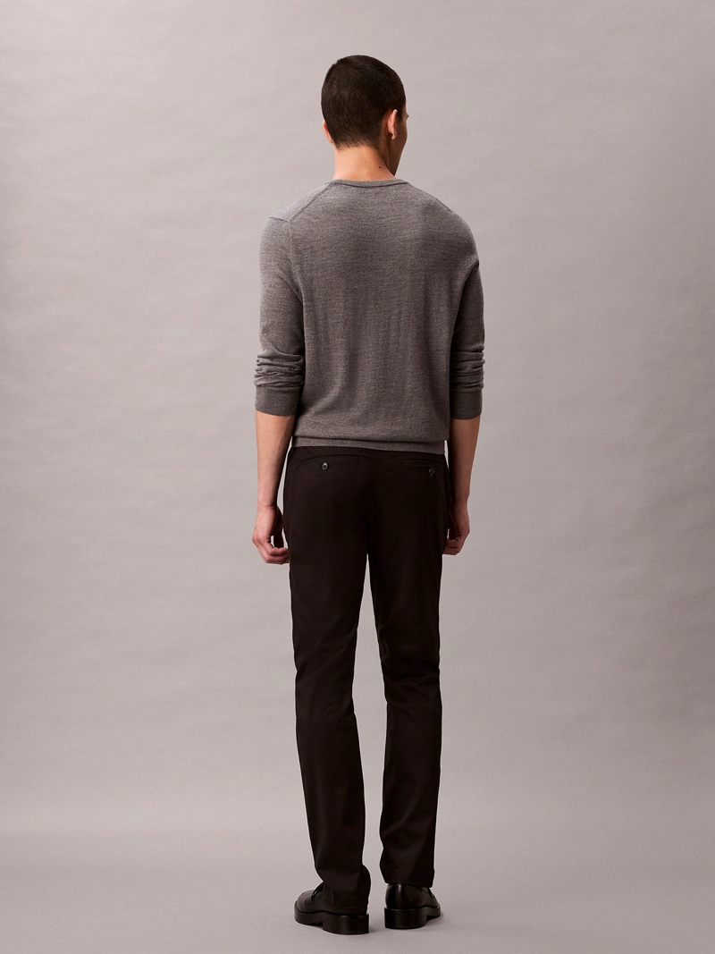 PANTALON CHINO SLIM DE SATEN - 3
