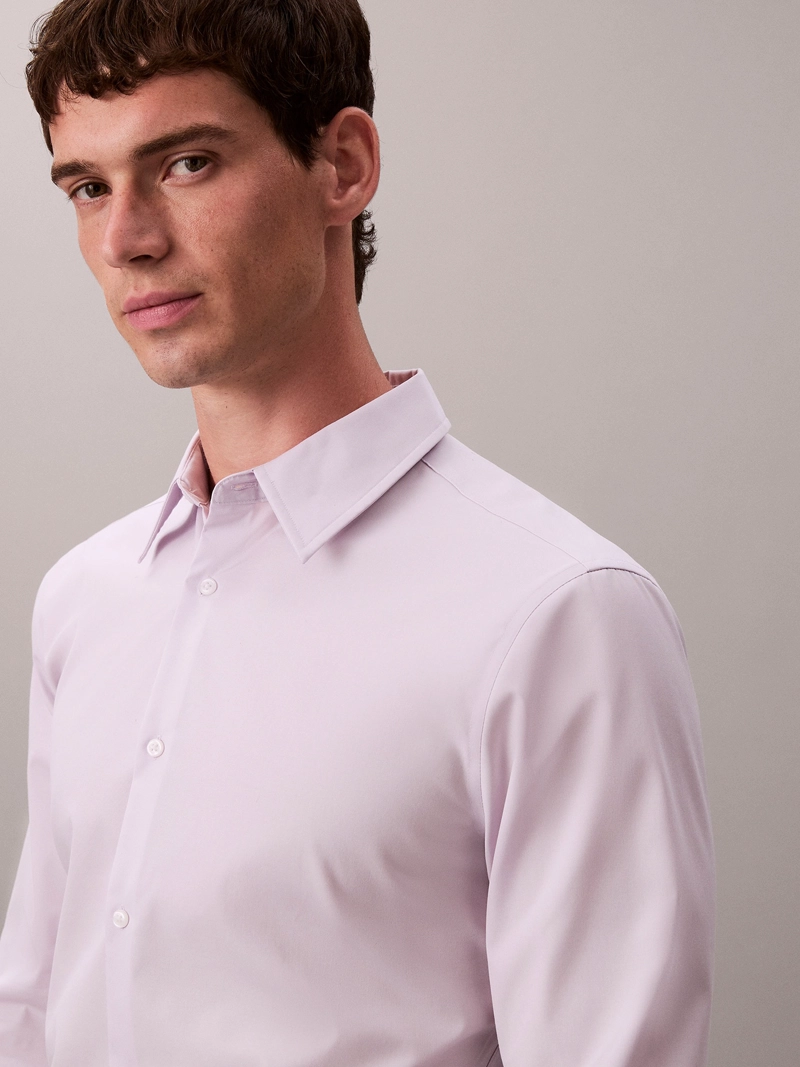 CAMISA SLIM STRETCH EN ALGODON SUPIMA - 4