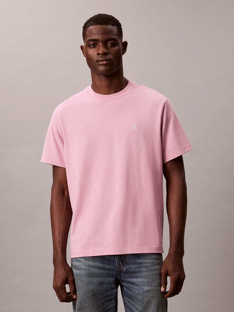 POLERA DE ALGODON SUPIMA CON LOGO BORDADO - 1