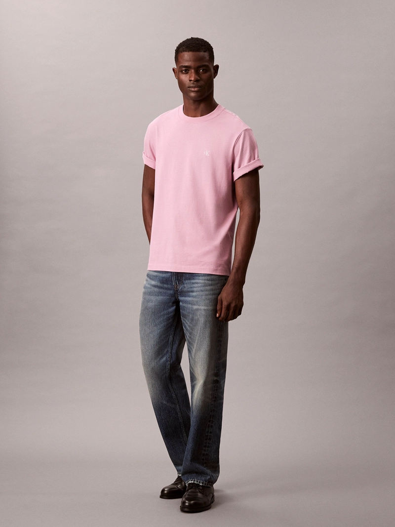 POLERA DE ALGODON SUPIMA CON LOGO BORDADO - 2