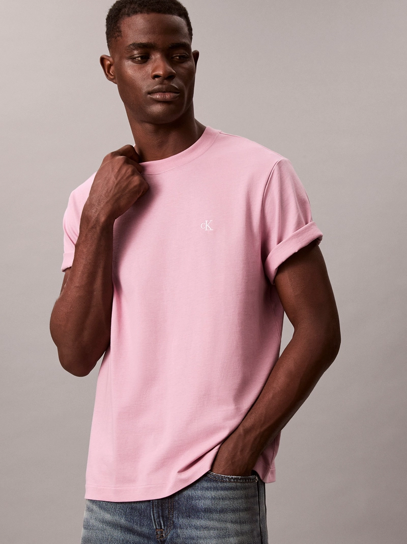 POLERA DE ALGODON SUPIMA CON LOGO BORDADO - 4
