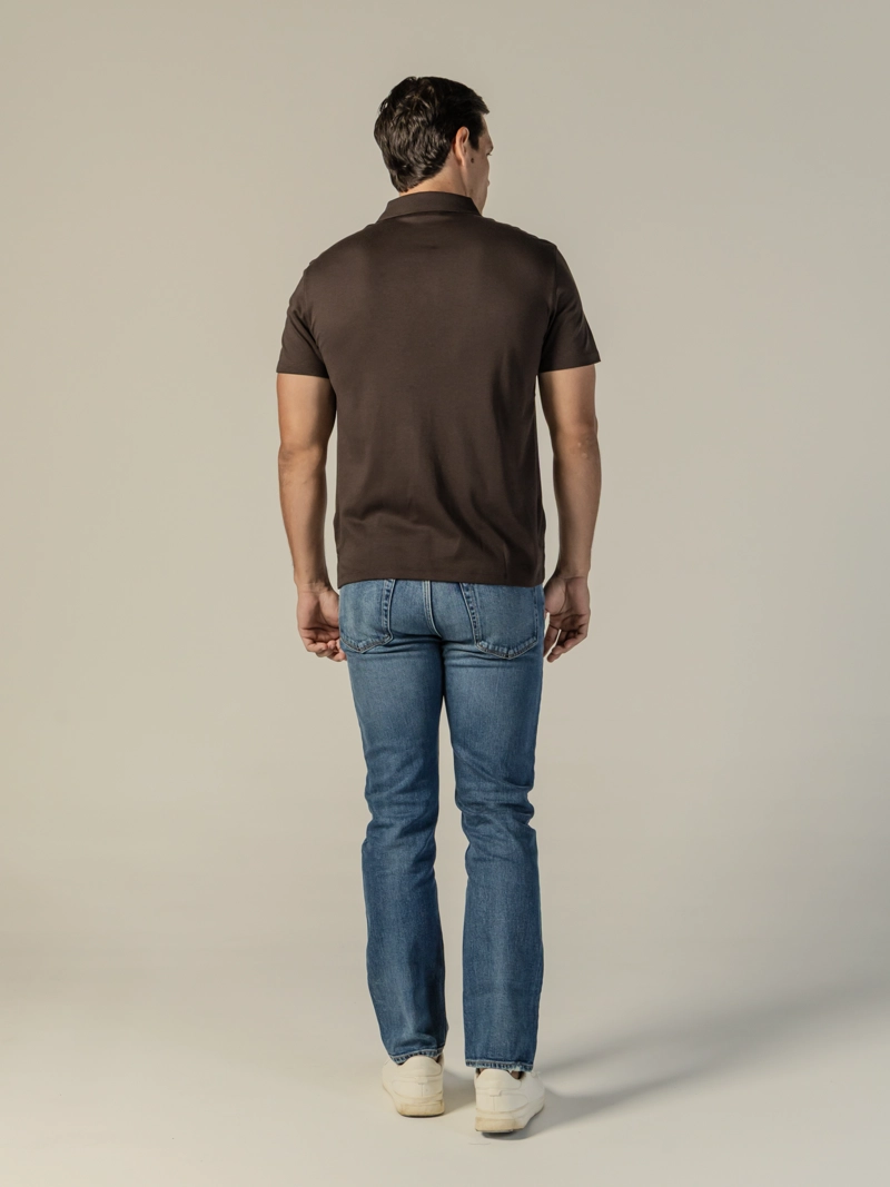 POLO DE ALGODON SUPIMA CON MINI MONOGRAMA - 3