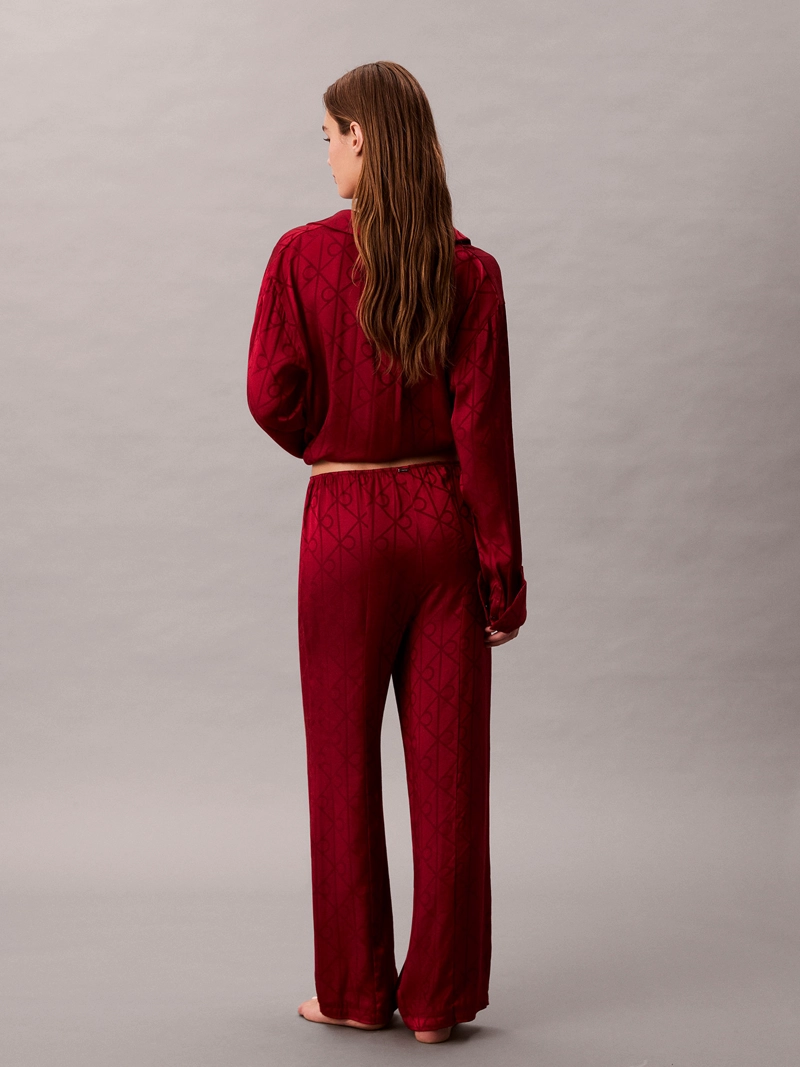 PANTALON DE PIJAMA DE SATE N CON ESTAMPADO - 3