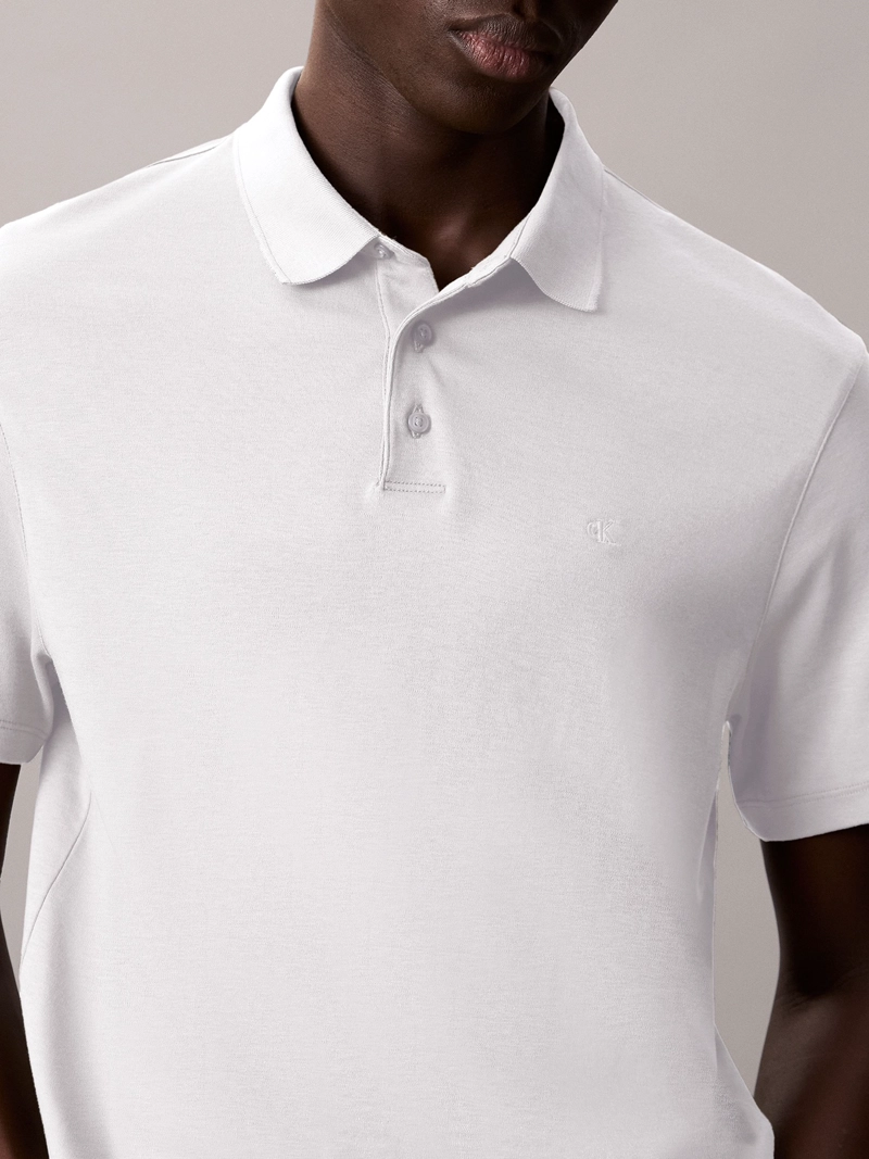 POLO DE ALGODON SUPIMA CON MINI MONOGRAMA - 5