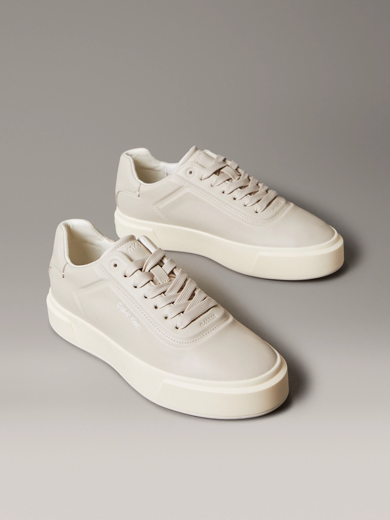ZAPATILLAS OXFORD DE CUERO CON SUELA GRUESA - 1