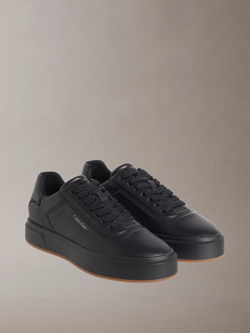 ZAPATILLAS OXFORD DE CUERO CON SUELA GRUESA - 1