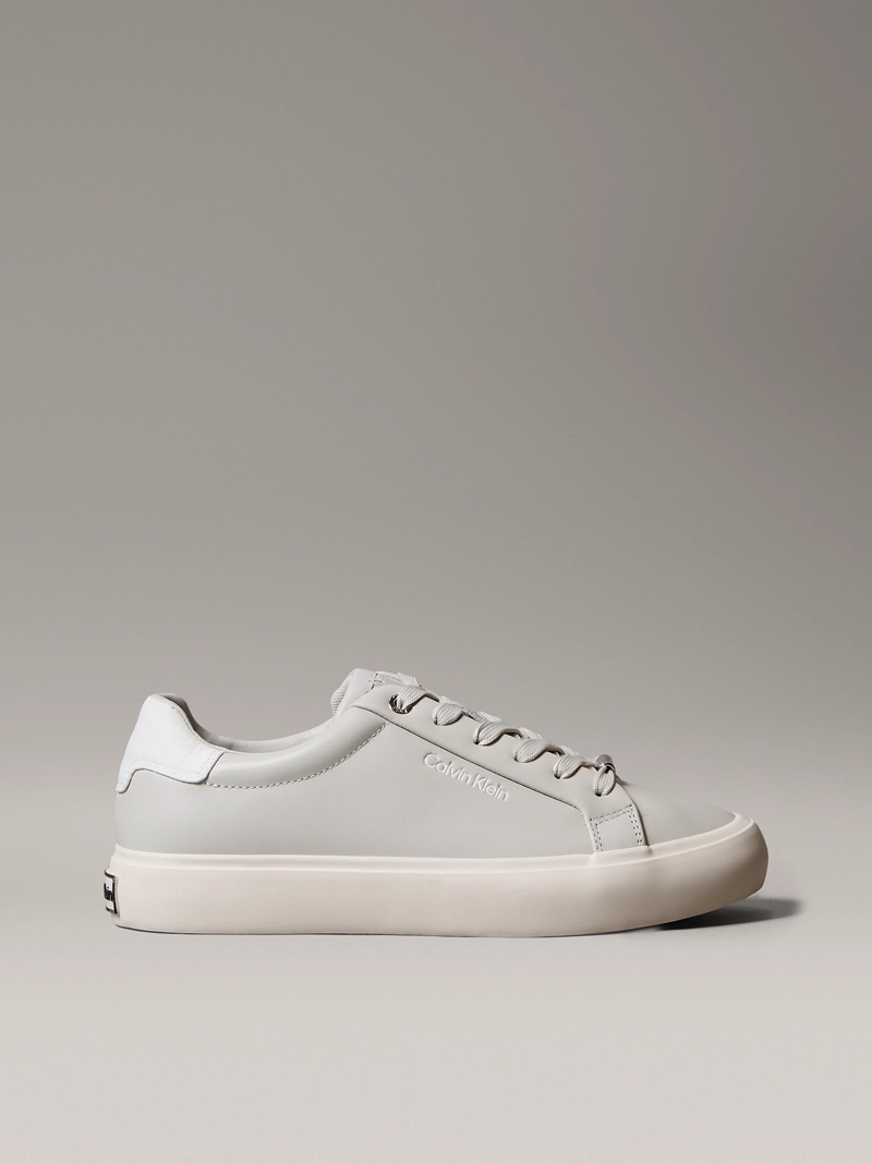 ZAPATILLAS DE CUERO CON LOGO GRABADO - 5