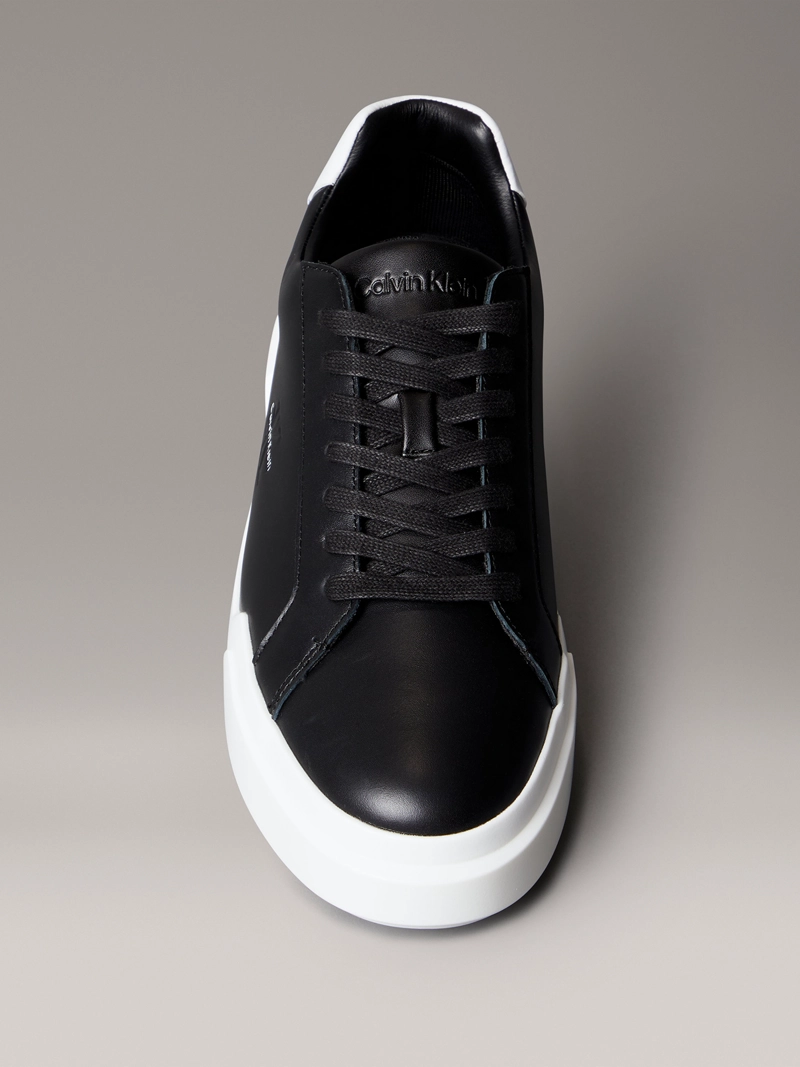 ZAPATILLAS DE CUERO CON LOGO DISTINTIVO - 3
