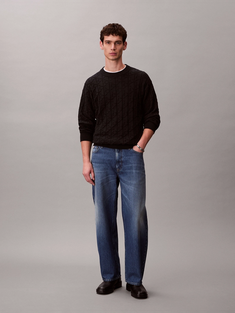SWEATER CON TEXTURA DE MONOGRAMA - 2