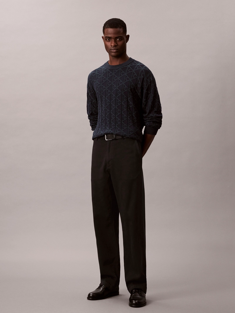 SWEATER CON TEXTURA DE MONOGRAMA - 2