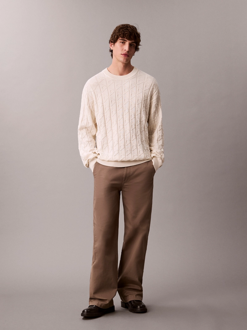 SWEATER CON TEXTURA DE MONOGRAMA - 2