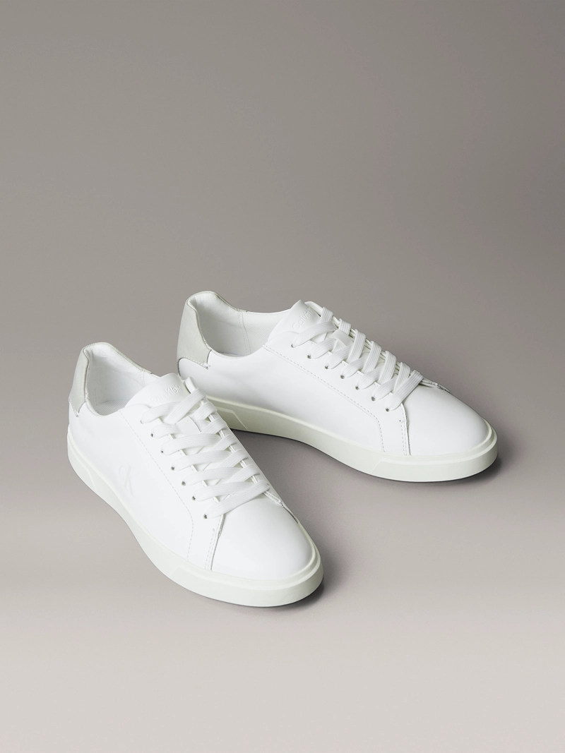 ZAPATILLAS DE CUERO CON LOGO - 1