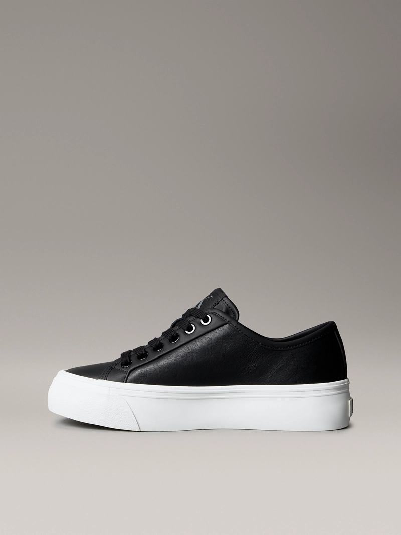 ZAPATILLAS DE CUERO CON PLATAFORMA - 6