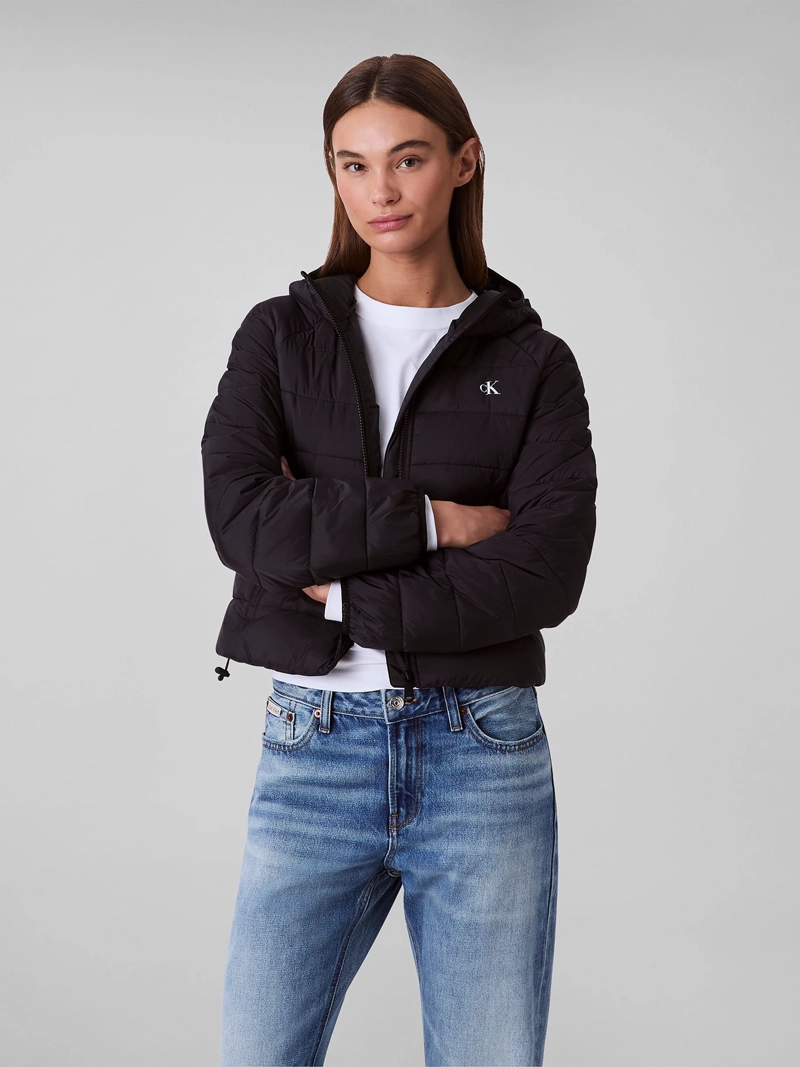 PARKA ACOLCHADA LIGERA CON GORRO - 1