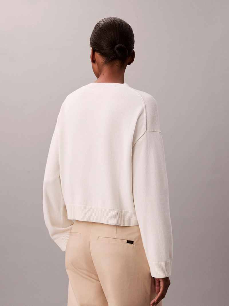 SWEATER DE TEJIDO SUAVE CON LOGO ESTAMPADO - 3
