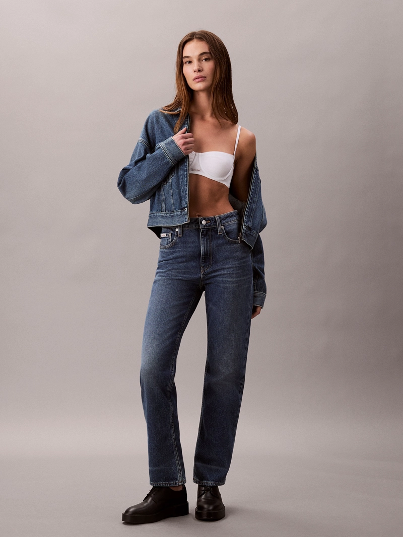 JEANS HIGH RISE CON ACABADO STANTON - 1