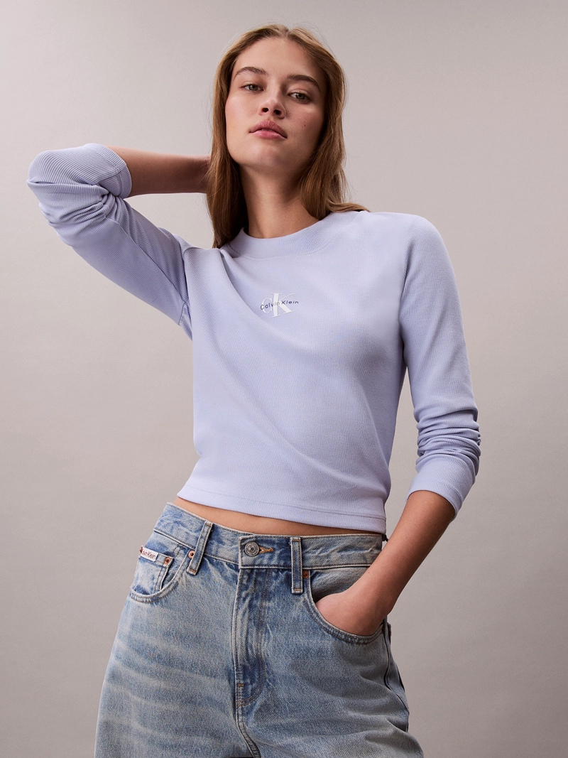 POLERA MANGA LARGA BABY TEE - 5