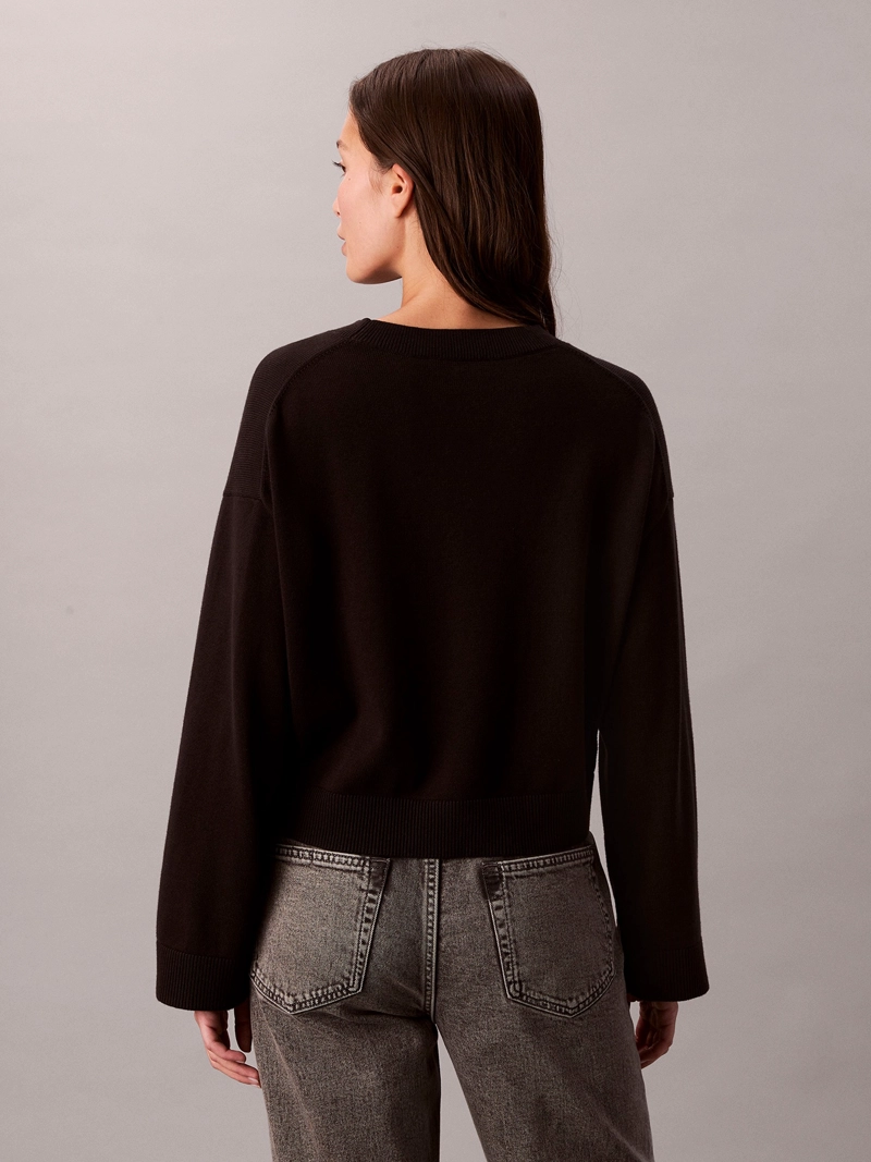 SWEATER DE TEJIDO SUAVE CON LOGO ESTAMPADO - 3