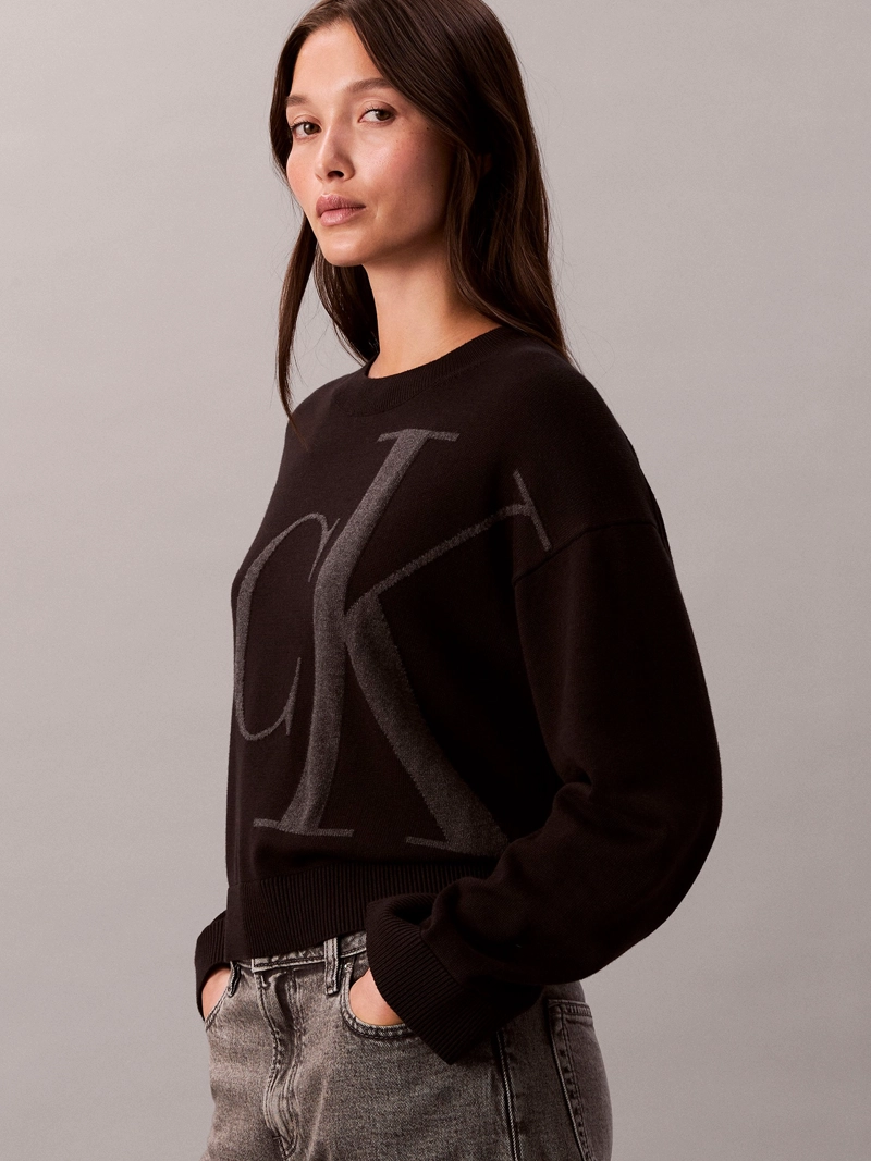 SWEATER DE TEJIDO SUAVE CON LOGO ESTAMPADO - 4