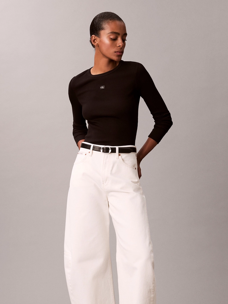 POLERA MANGA LARGA WOVEN LABEL - 4
