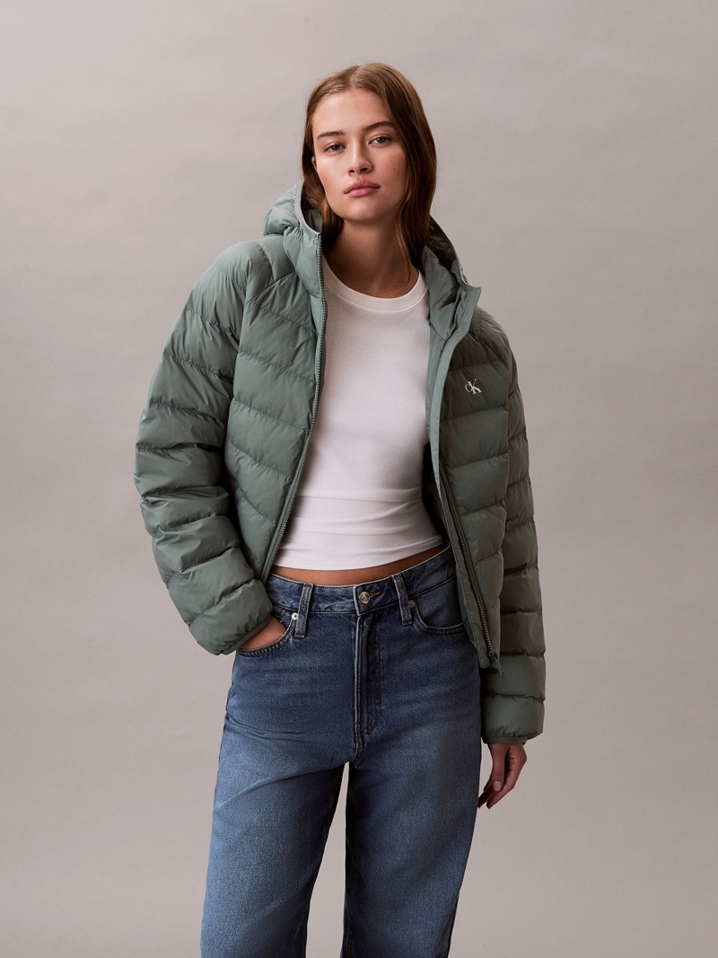 PARKA ACOLCHADA LIGERA CON GORRO - 1