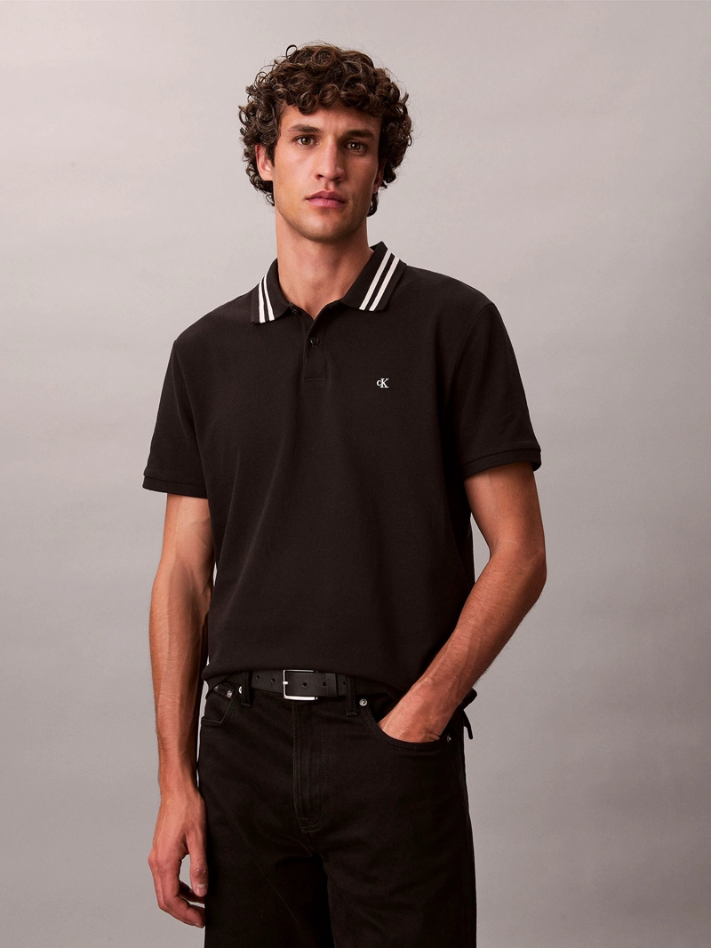 POLO CON CONTRASTE EN CUELLO - 1