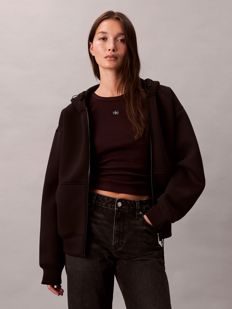 POLERON CROPPED OVERSIZED CON GORRO - 1