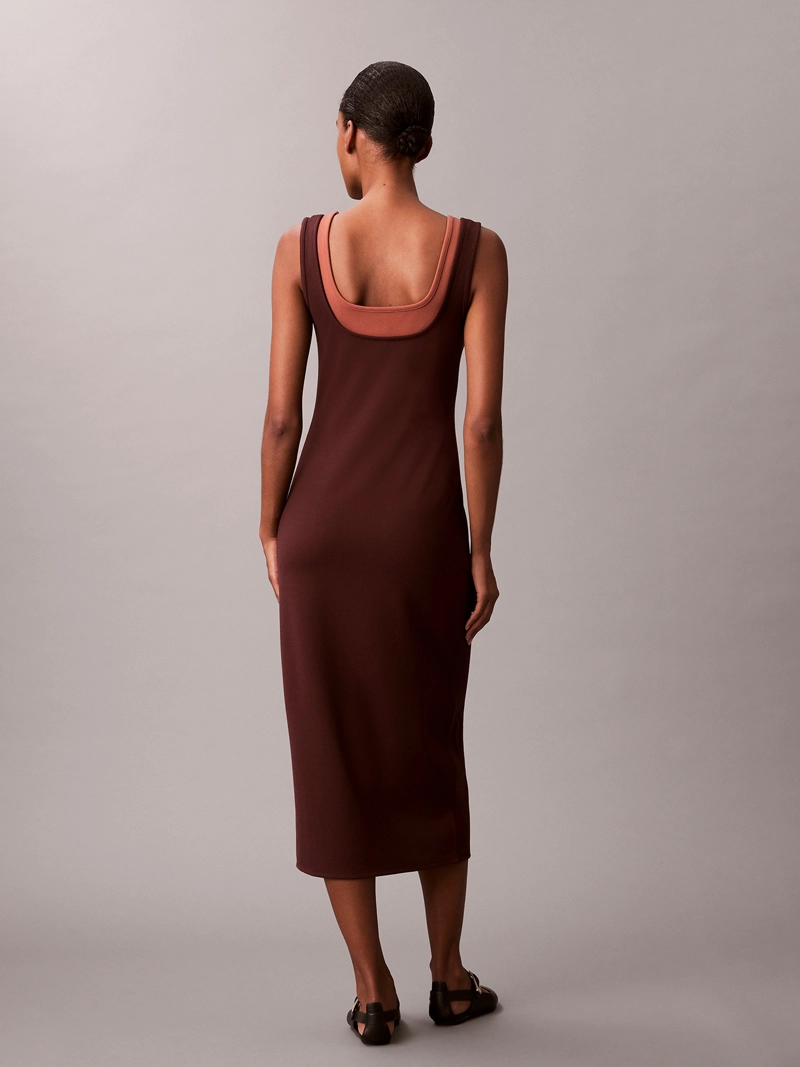 VESTIDO MIDI INTERLOCK - 2