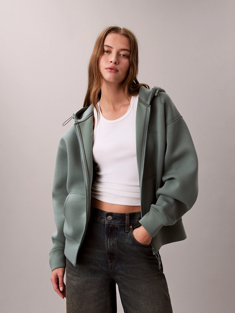 POLERON CROPPED OVERSIZED CON GORRO - 1