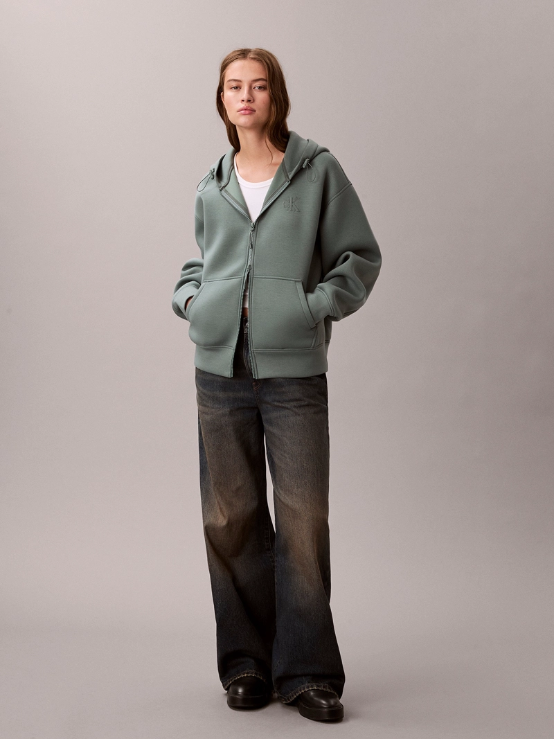 POLERON CROPPED OVERSIZED CON GORRO - 2