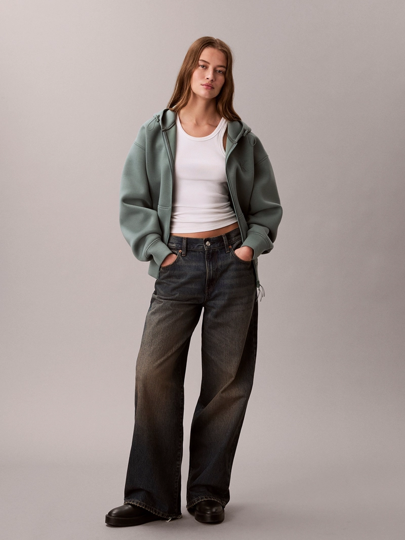 POLERON CROPPED OVERSIZED CON GORRO - 4