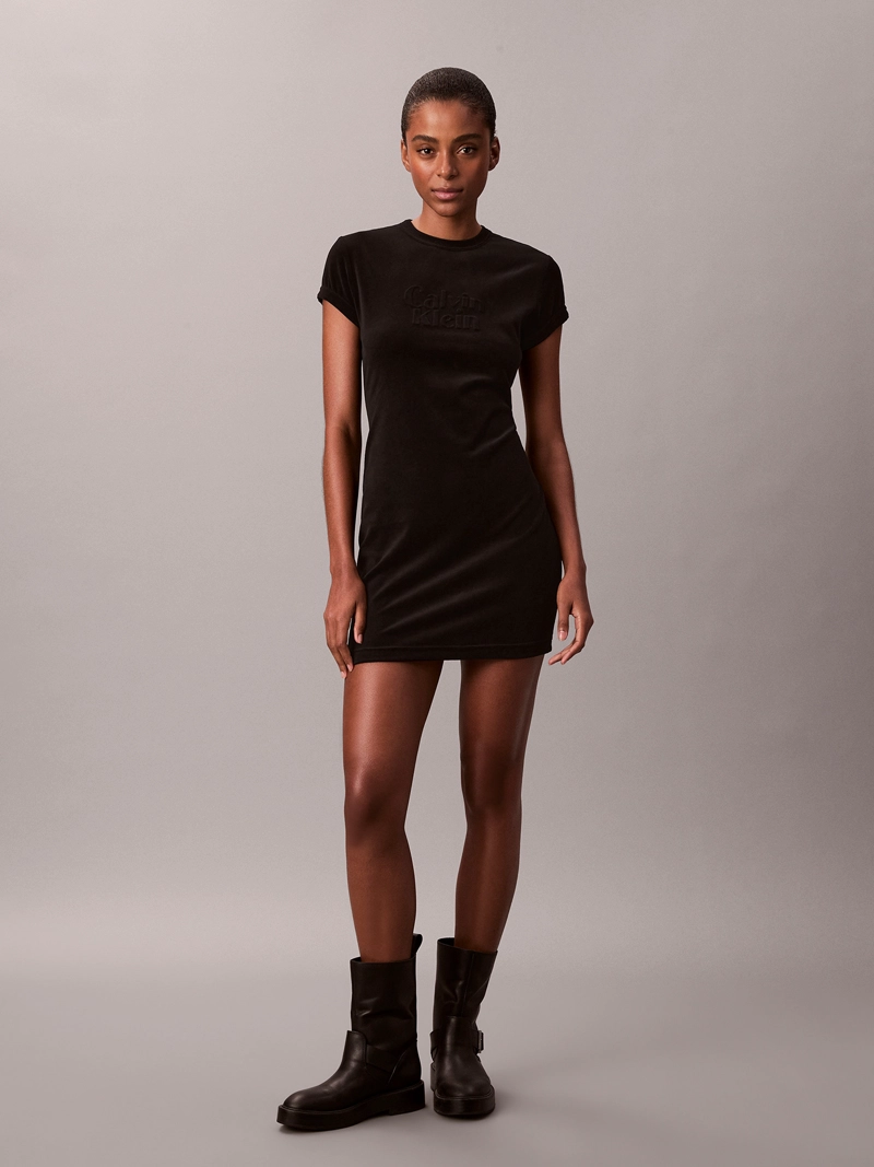 VESTIDO MINI DE TERCIOPELO - 2