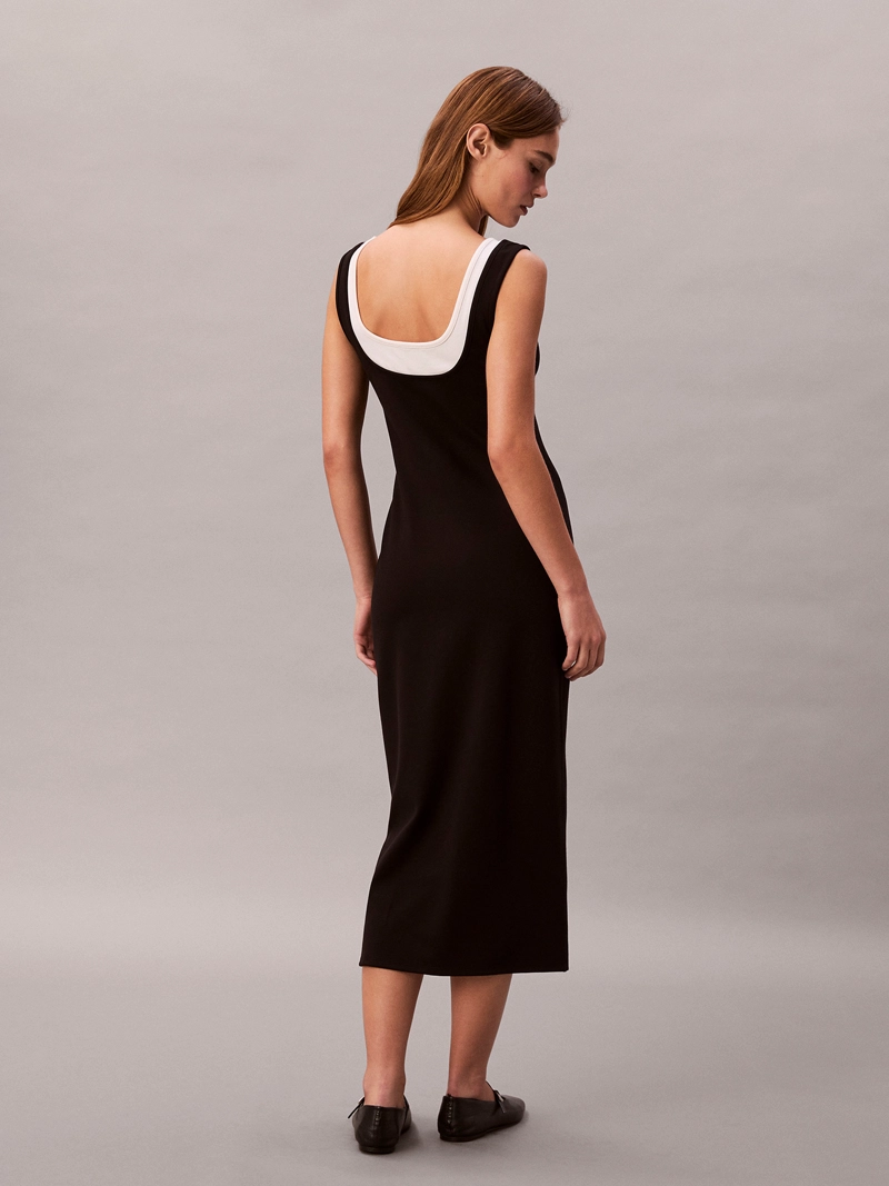 VESTIDO MIDI INTERLOCK - 2