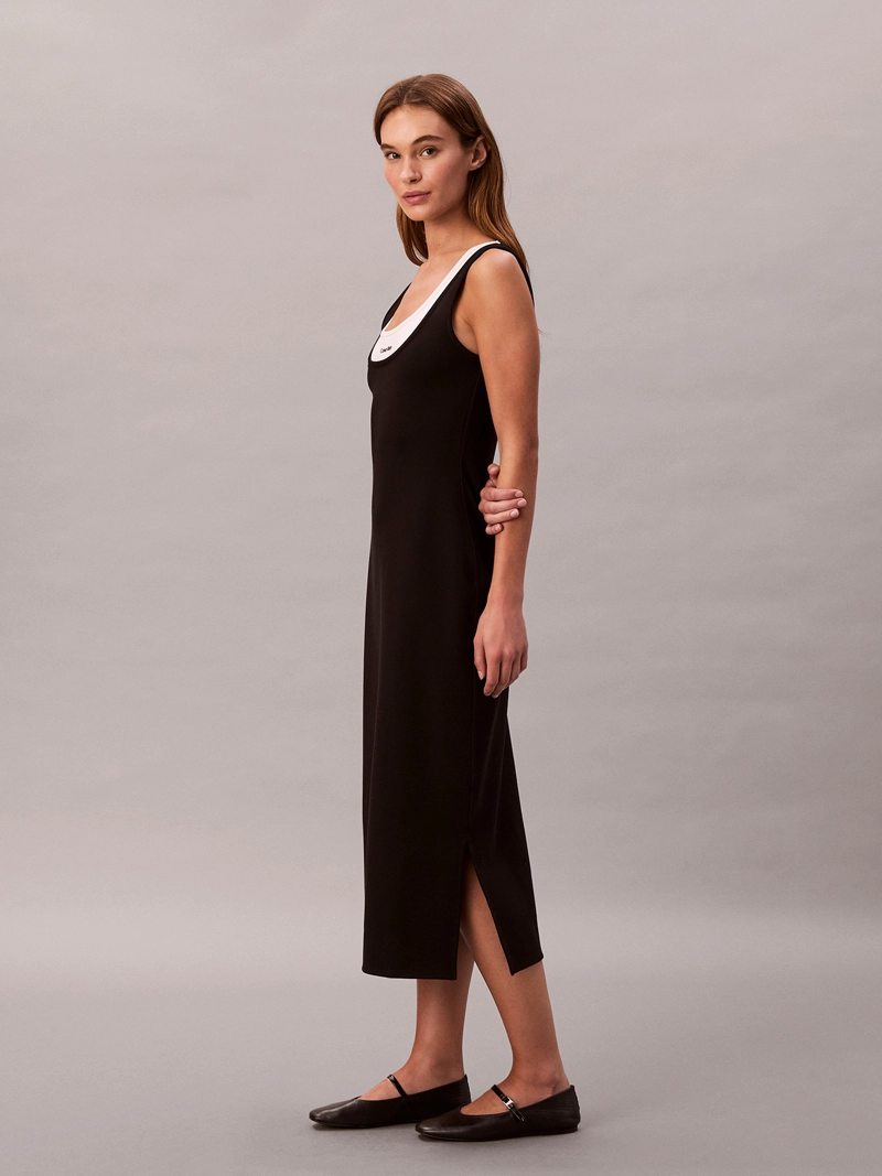 VESTIDO MIDI INTERLOCK - 4