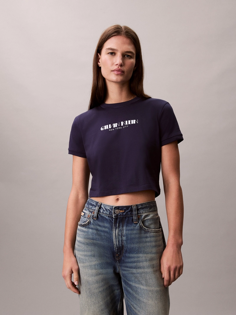 POLERA CROPPED CON LOGO - 1
