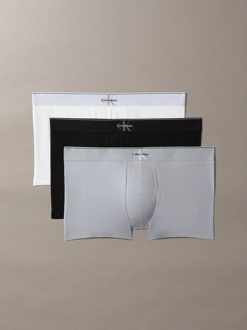 PACK DE 3 BOXERS TRUNK GRAPHIC MONOGRAM COTTON STRETCH - 1