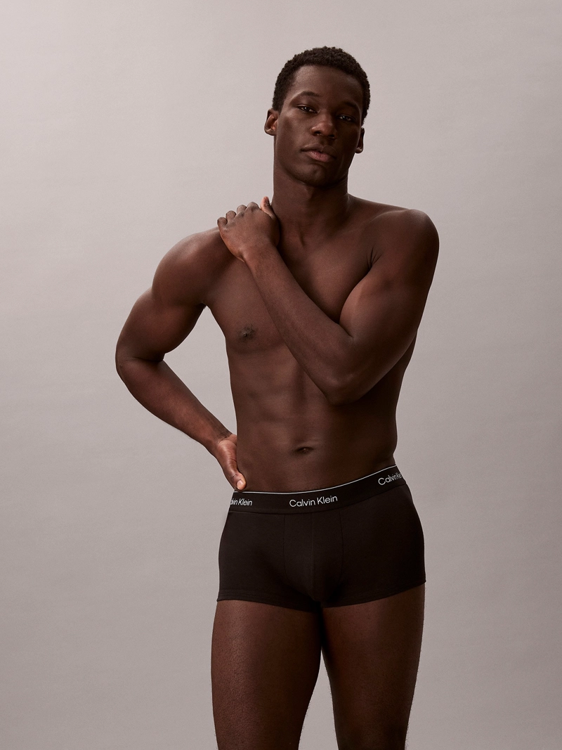 PACK DE 3 BOXERS LOW RISE TRUNK ICON COTTON STRETCH - 2