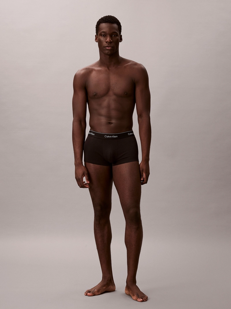 PACK DE 3 BOXERS LOW RISE TRUNK ICON COTTON STRETCH - 3