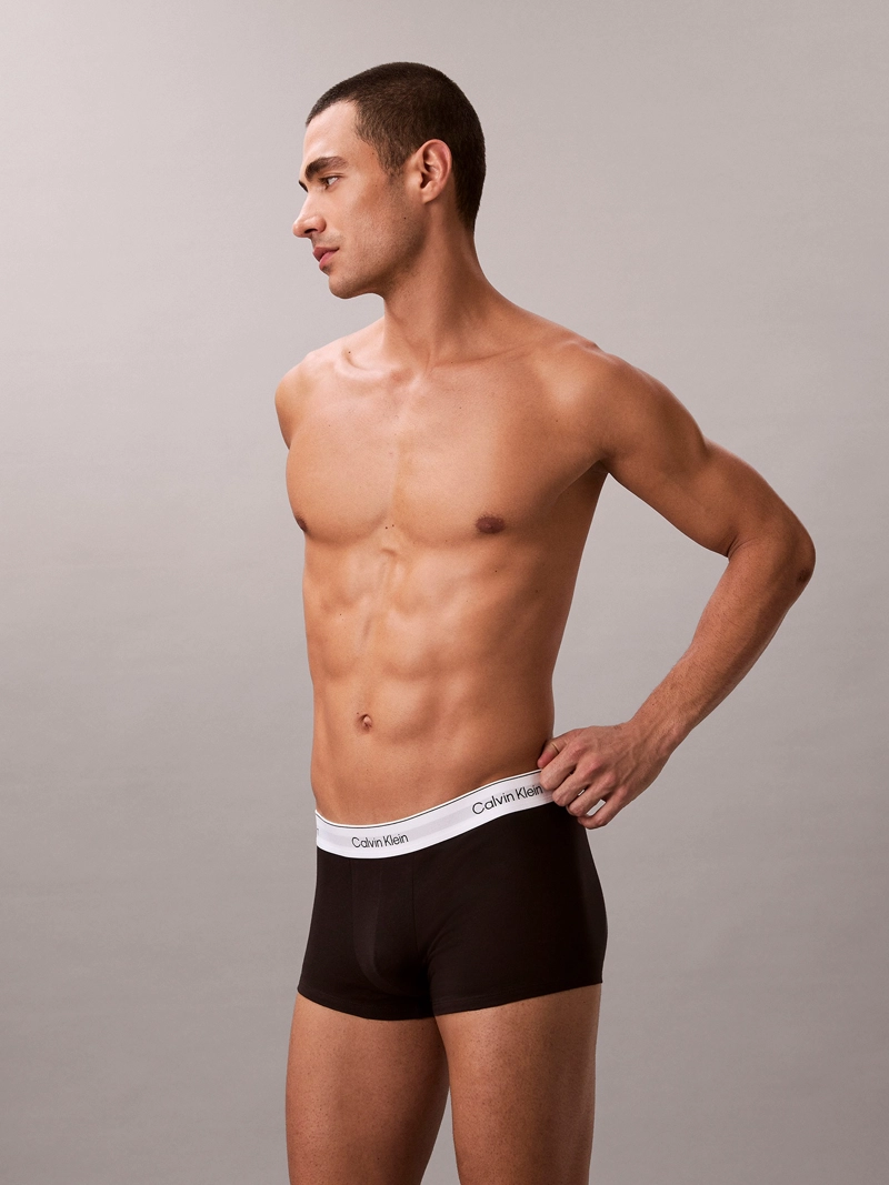 PACK DE 3 BOXERS LOW RISE TRUNK ICON COTTON STRETCH - 5