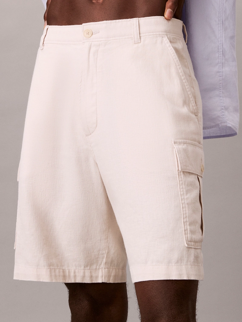 SHORTS CARGO DE LINO - 4