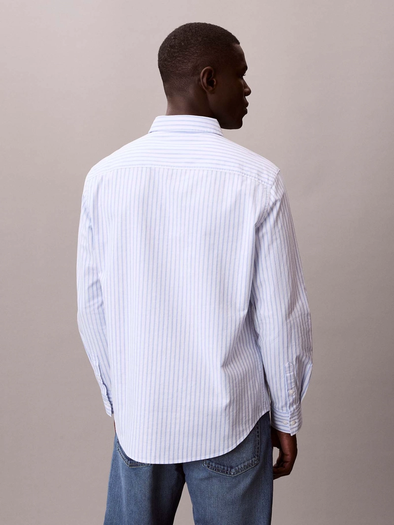 CAMISA OXFORD DE RAYAS CON BOLSILLO - 3