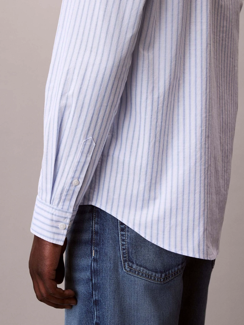CAMISA OXFORD DE RAYAS CON BOLSILLO - 6