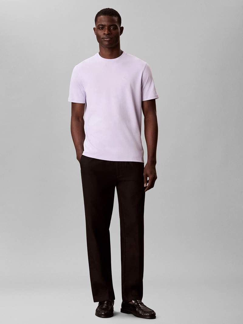 POLERA DE ALGODON SUPIMA CON LOGO BORDADO - 2