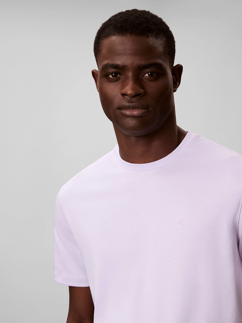 POLERA DE ALGODON SUPIMA CON LOGO BORDADO - 5