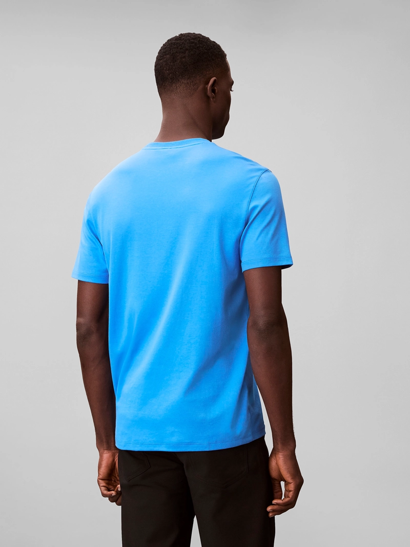 POLERA DE ALGODON SUPIMA CON LOGO BORDADO - 3