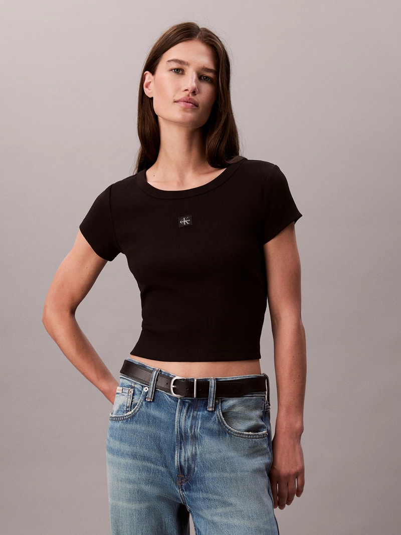 POLERA COTTON STRETCH RIB - 1