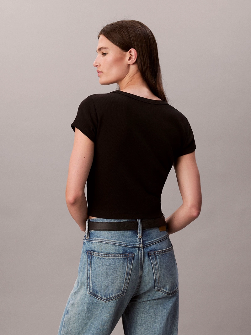 POLERA COTTON STRETCH RIB - 3