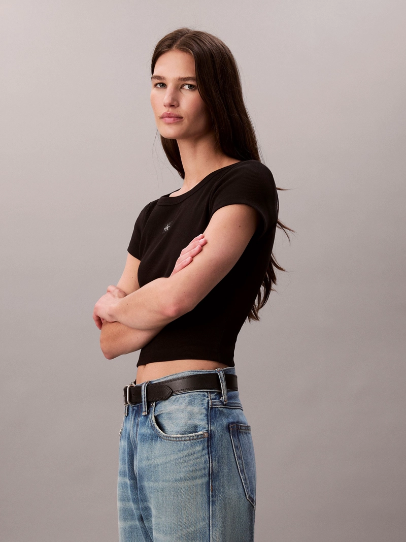 POLERA COTTON STRETCH RIB - 4