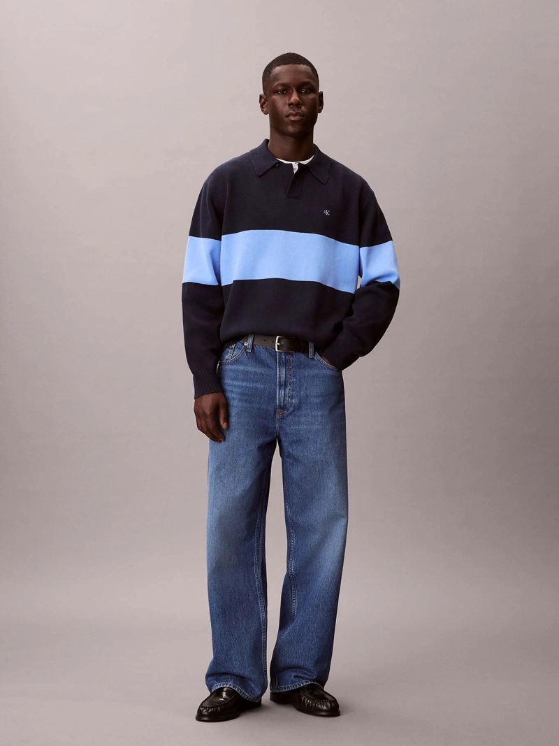 SWEATER TIPO POLO DE MANGA LARGA - 2