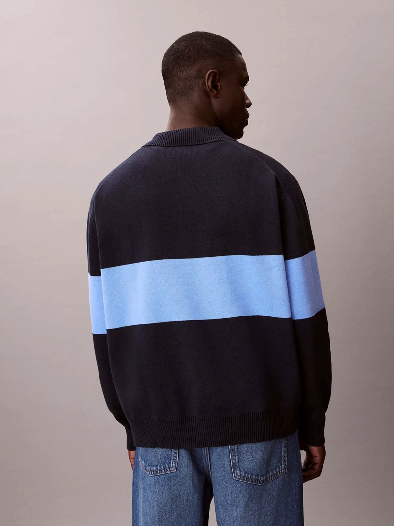 SWEATER TIPO POLO DE MANGA LARGA - 3